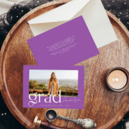 Anuncio Graduación moderna de moda morada de 2025