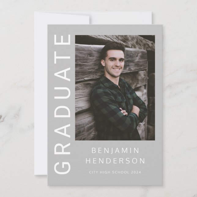 Anuncio Graduación moderna de Photo Boy (Anverso)