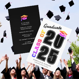 Anuncio Graduación moderna del arcoiris