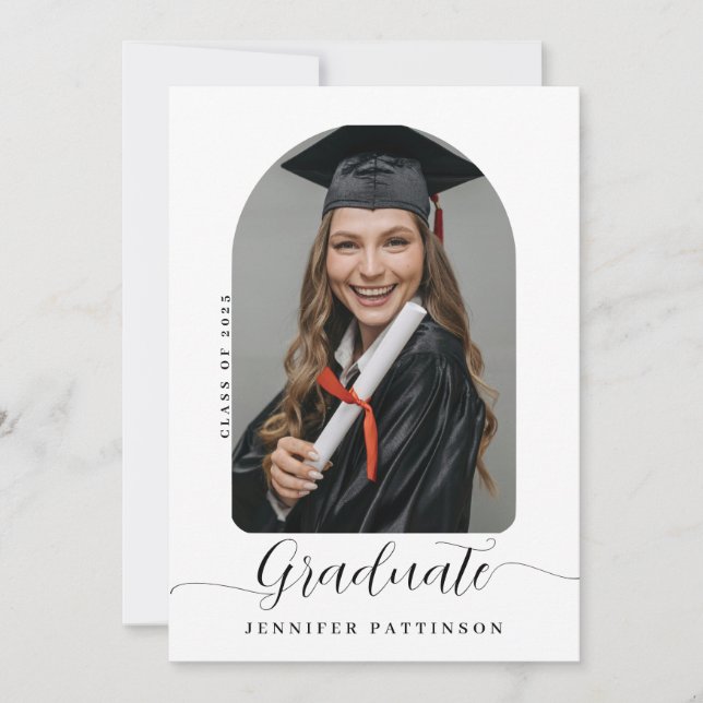Anuncio Graduación moderna personalizada (Anverso)