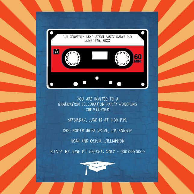 Anuncio Graduación Parte de Graduación de Cinta Retro Mix (Subido por el creador)
