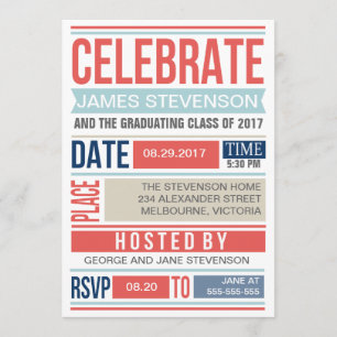Anuncio Graduación poster moderna