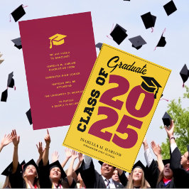 Anuncio Graduación Retro Marrón Dorado