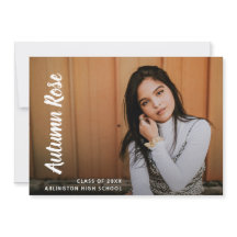 Graduación simple fotográfica moderna