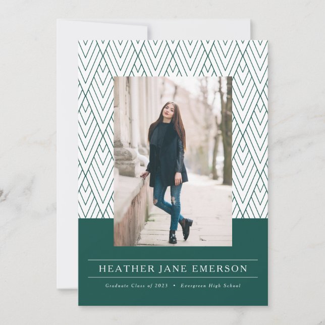 Anuncio Graduación verde moderna (Anverso)