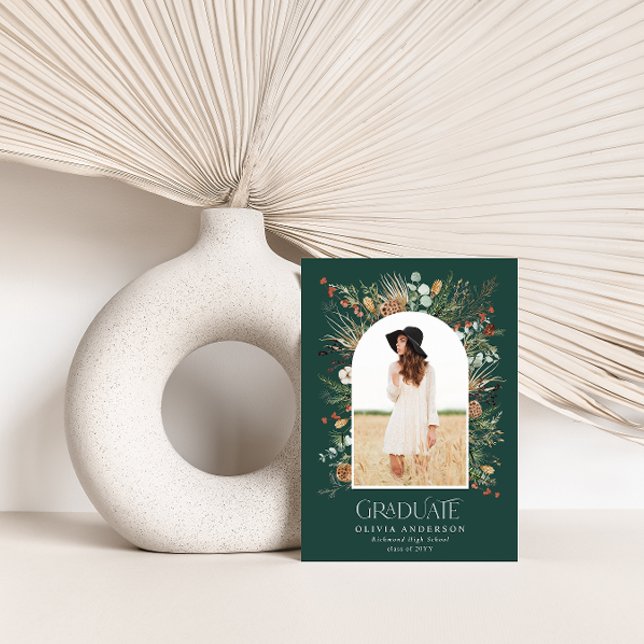 Anuncio Graduado 1 arco fotográfico verde floral botánico (Subido por el creador)