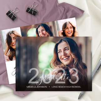 Anuncio Graduado 2023 Fiesta de 4 fotos de la escuela secu