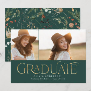 Anuncio Graduado 2 arco fotográfico acuarela floral botáni
