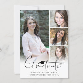 Anuncio Graduado con letra de mano moderna 5 fotos