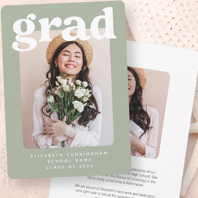 Anuncio Graduado de 20XX Graduación de fotografía moderna (Subido por el creador)