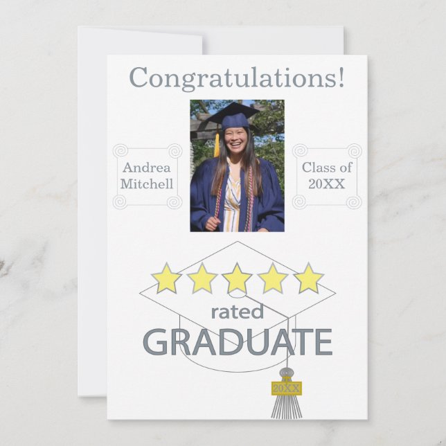 Anuncio Graduado De 5 Estrellas (Anverso)