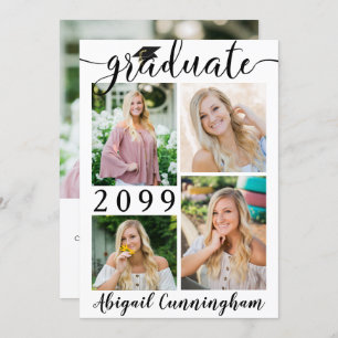 Anuncio Graduado de Collage de fotos de guión moderno 5