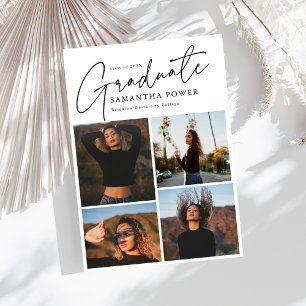 Anuncio Graduado de escritura moderna 4 fotos Graduación