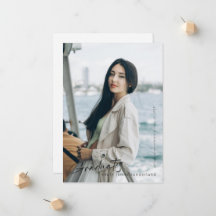 Graduado de escritura moderna de color completo fo