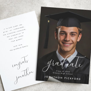 Anuncio Graduado de fotografía de graduación personalizabl