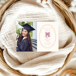 Anuncio Graduado de la Escuela de Enfermería Coquette Pink