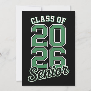 Anuncio Graduado de la promoción de 2026 Senior Green Grad