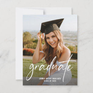 Anuncio Graduado de Letra a Mano Fotos Personalizadas Grad