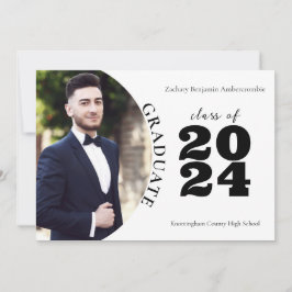 Anuncio Graduado de secundaria Graduación simple moderna