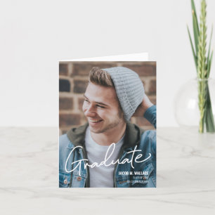 Anuncio Graduado moderno de secundaria Foto de graduado ma