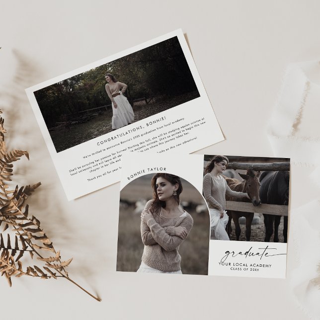 Anuncio Graduado moderno del Boho Arch 3 Graduación de fot (Subido por el creador)