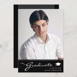 Anuncio Graduado moderno | Elegante guión trendy 1 foto