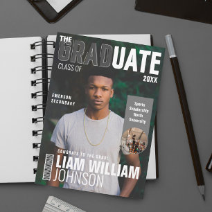 Anuncio Graduado negrita Personalizado Grad Photo Magazine