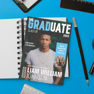 Anuncio Graduado negrita Personalizado Grad Photo Magazine