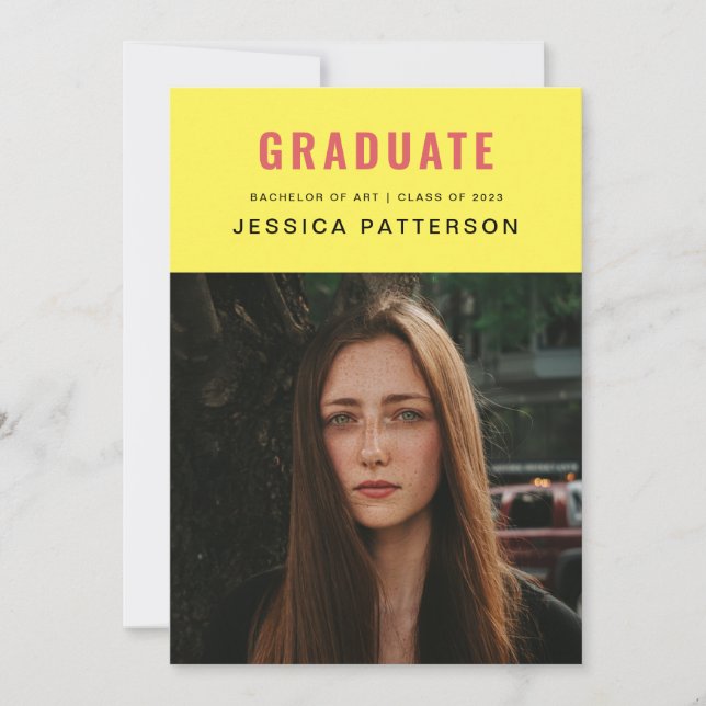 Anuncio Graduado retro brillante (Anverso)