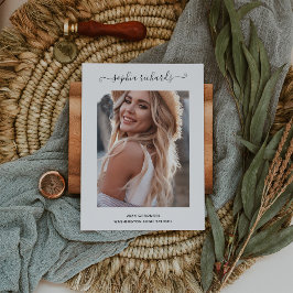 Anuncio Graduado sencillo y elegante de fotografías en bla