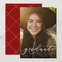 Graduado simple de graduación vertical roja