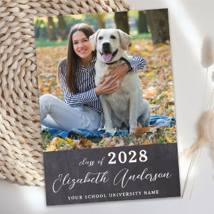 Anuncio Graduado simple de Personalizado de fotografía gra