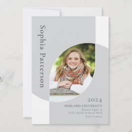 Anuncio Graduado universitario dos fotos gris blanco