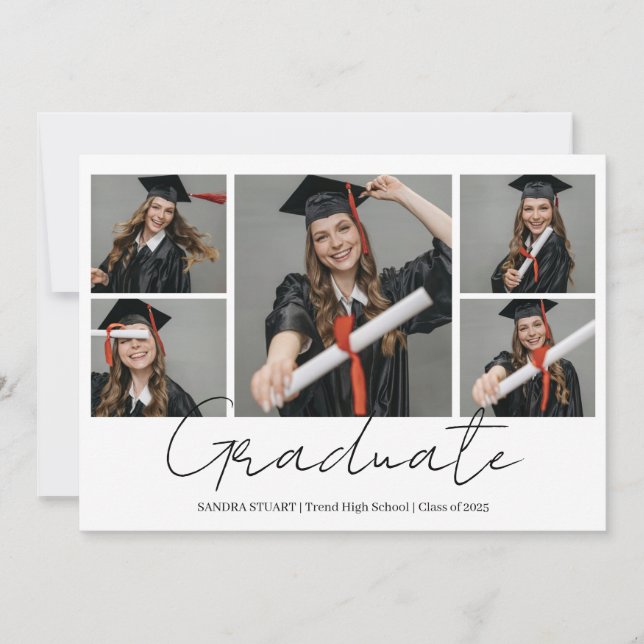 Anuncio Graduate Modern  Photo Collage Graduation (Anverso)