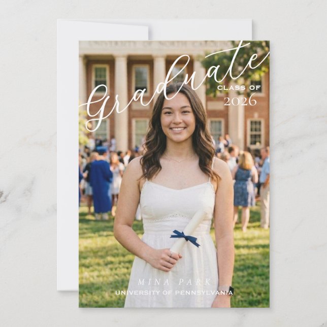 Anuncio Graduation Announcement (Anverso)