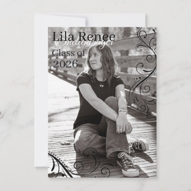 Anuncio Graduation Announcement Card (Anverso)