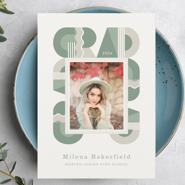 Anuncio Graduation announcement class of 2026 sage green (Subido por el creador)