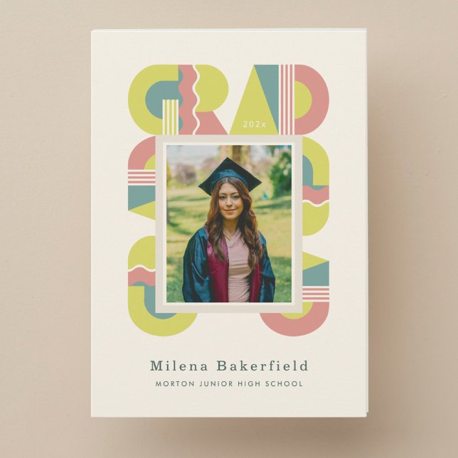 Anuncio Graduation card class of 2026 retro (Subido por el creador)