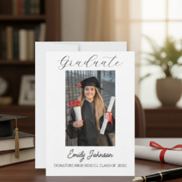 Anuncio Graduation Congratulations Card - custom Photo