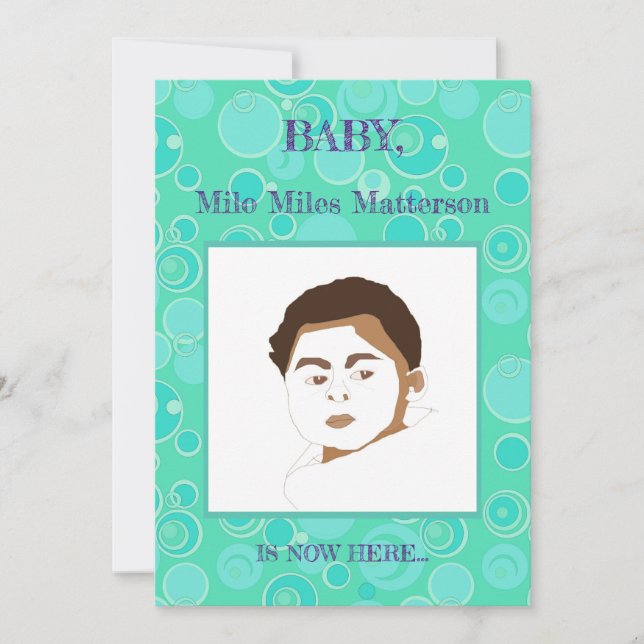 Anuncio Grandes burbujas de burbujas en todas partes nacim (Anverso)