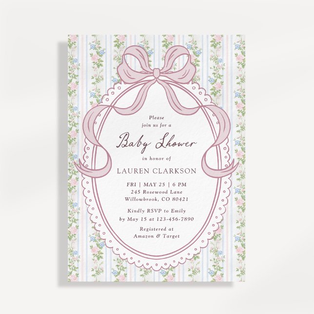 Anuncio Grandmillennial Bow Vintage Flowers  (Subido por el creador)