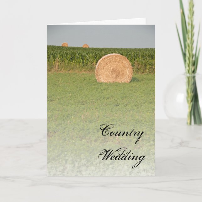 Anuncio Granja Hay Bales Boda País Salven la Fecha (Anverso)