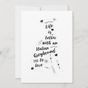 Anuncio Greyhound Design Italiano Greyhound Dog