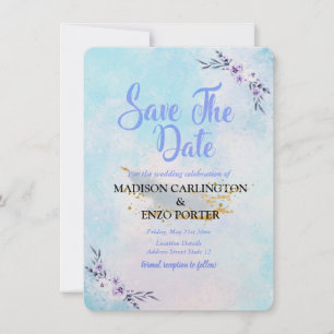 Anuncio Guardar el panel acuarela de fecha