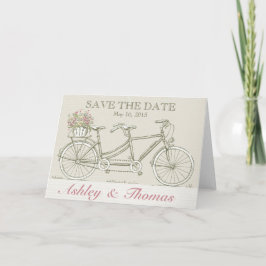 Anuncio Guardar la bicicleta del tándem vintage de fecha