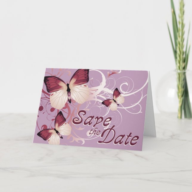 Anuncio guardar la fecha : mariposas : (Anverso)