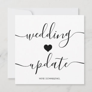 Anuncio Guión Actualización de Boda Pequeña Reduciendo