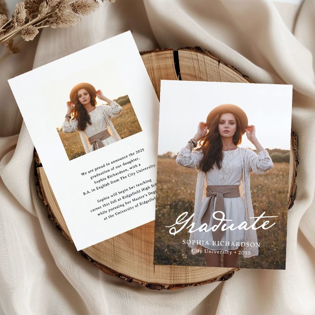 Anuncio Guión caprichoso | Moda Dos Graduación De Foto (Subido por el creador)