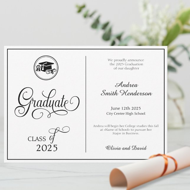 Anuncio Guión clásico elegante sin graduación fotográfica (Subido por el creador)