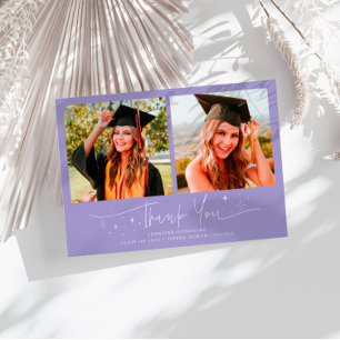 Anuncio Guión de agradecimiento Estrellas Lilac Grad Multi